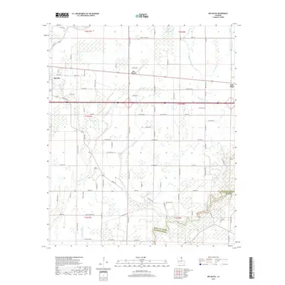 2018 Map of Bee Bayou, 2018 Print