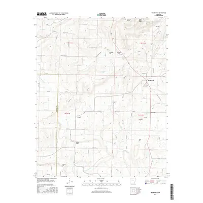 2017 Map of Bee Branch, 2017 Print