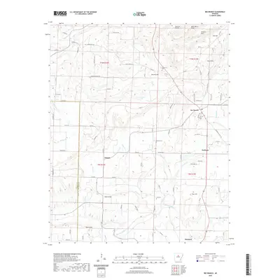 2020 Map of Bee Branch, 2020 Print