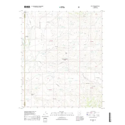 2018 Map of Bee Canyon, 2018 Print