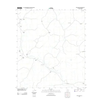 2012 Map of Bee Canyon, 2012 Print