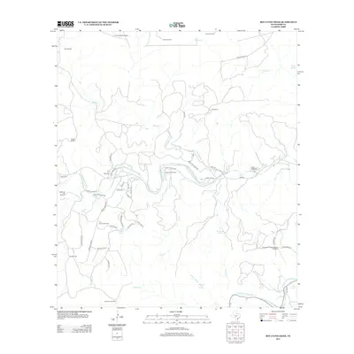 2012 Map of Bee Caves Creek, 2012 Print