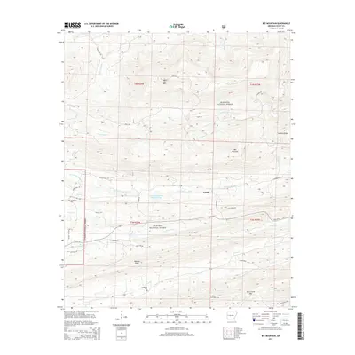 2014 Map of Bee Mountain, 2014 Print