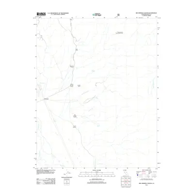 2012 Map of Bee Springs Canyon, 2012 Print