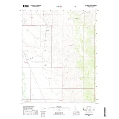 2018 Map of Bee Springs Canyon, 2018 Print