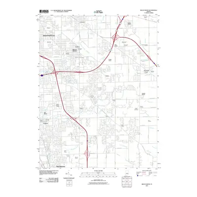 2010 Map of Beech Grove, 2010 Print