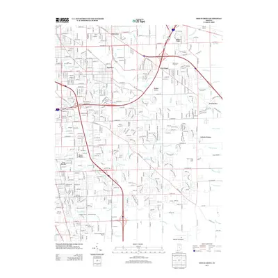 2013 Map of Beech Grove, 2013 Print