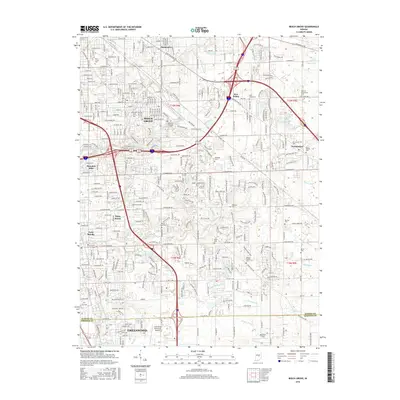 2016 Map of Beech Grove, 2016 Print