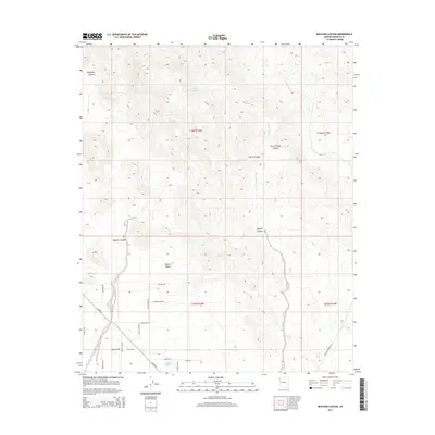 2014 Map of Beecher Canyon, 2014 Print