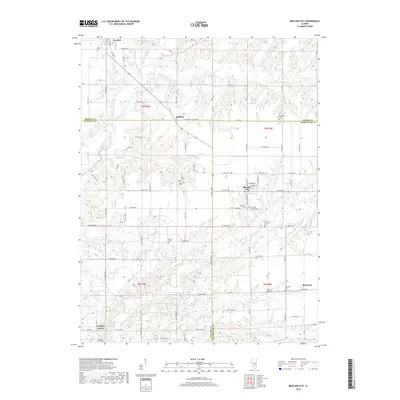 2018 Map of Beecher City, 2018 Print