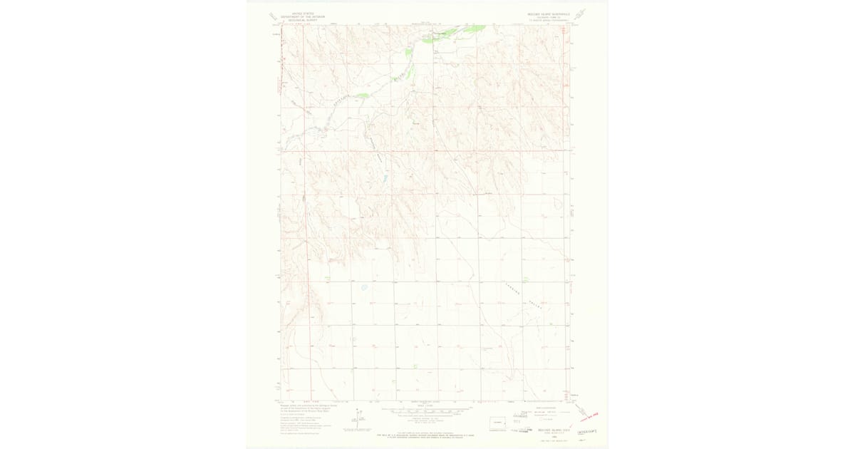 1963 Map of Beecher Island, Yuma County, CO — High-Res | Pastmaps