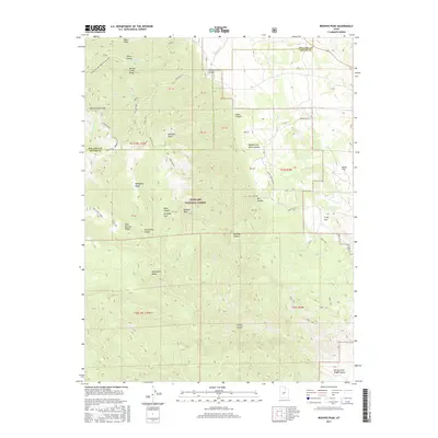 2017 Map of Beehive Peak, 2017 Print