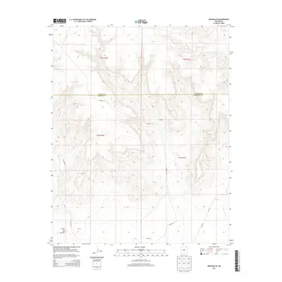 2013 Map of Beenham SW, 2013 Print