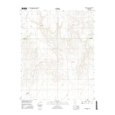 2017 Map of Beenham SW, 2017 Print