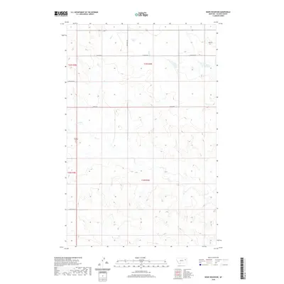 2020 Map of Beery Reservoir, 2020 Print