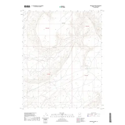 2018 Map of Beeshsikad Spring, 2018 Print