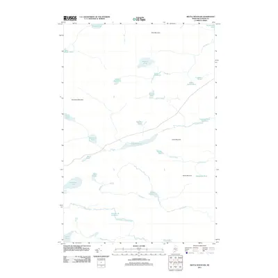 2011 Map of Beetle Mountain, 2011 Print