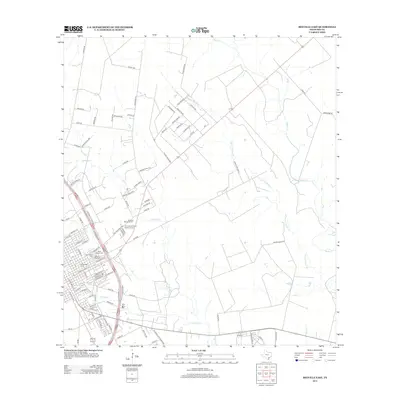 2013 Map of Beeville East, 2013 Print