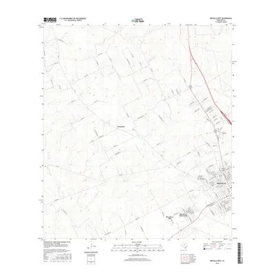 2016 Map of Beeville West, 2016 Print