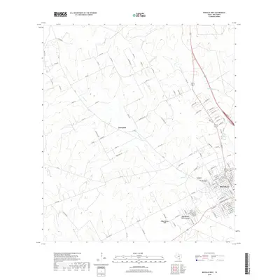 2019 Map of Beeville West, 2019 Print