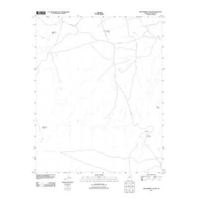 2011 Map of Begashibito Canyon, 2011 Print