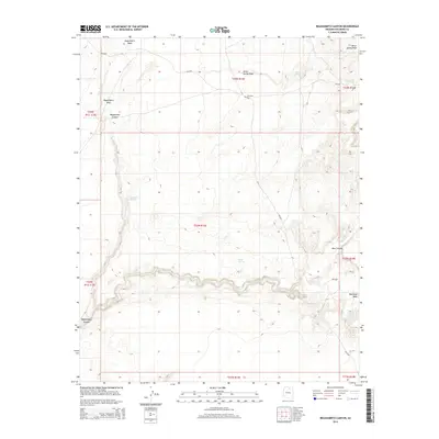 2014 Map of Begashibito Canyon, 2014 Print