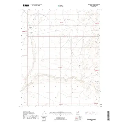 2018 Map of Begashibito Canyon, 2018 Print