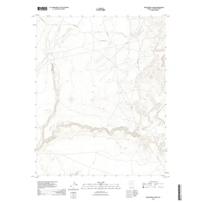 2026 Map of Begashibito Canyon, 2026 Print