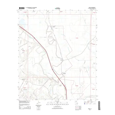 2015 Map of Beggs, 2015 Print