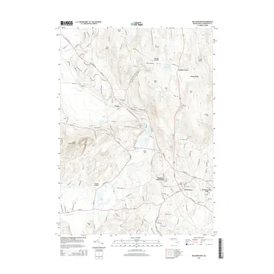 2015 Map of Belchertown, 2015 Print