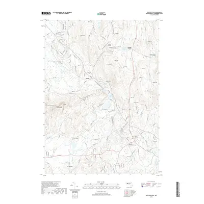 2018 Map of Belchertown, 2018 Print