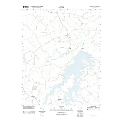 2010 Map of Belews Lake, 2010 Print