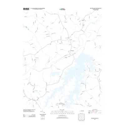 2013 Map of Belews Lake, 2013 Print