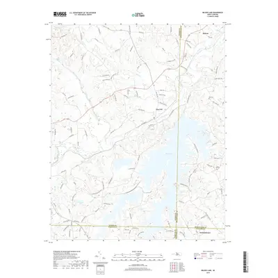 2019 Map of Belews Lake, 2019 Print