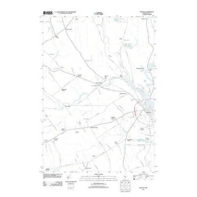 2011 Map of Belfast, 2011 Print