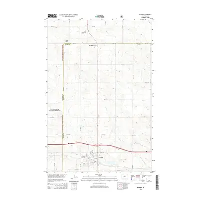 2014 Map of Belfield, 2014 Print