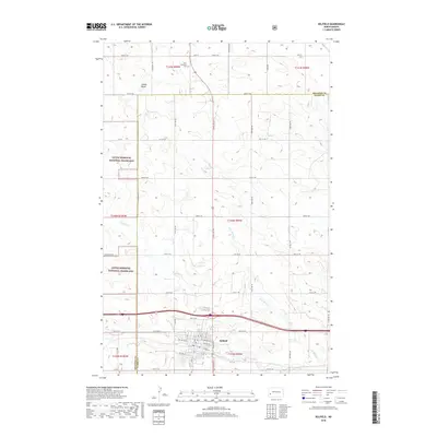 2018 Map of Belfield, 2018 Print