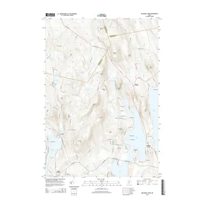 2014 Map of Belgrade Lakes, 2014 Print