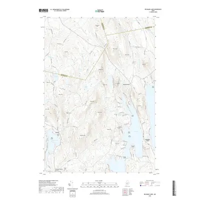 2018 Map of Belgrade Lakes, 2018 Print