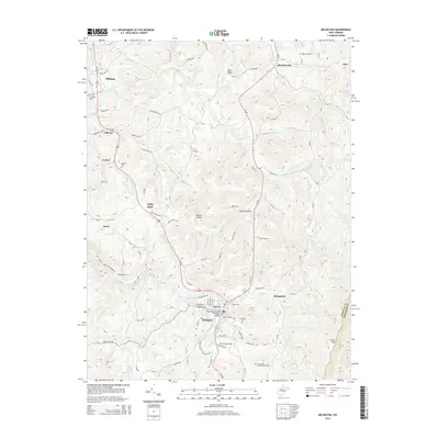 2014 Map of Belington, 2014 Print