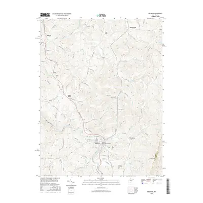 2016 Map of Belington, 2016 Print
