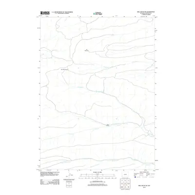 2012 Map of Bell Butte NE, 2012 Print