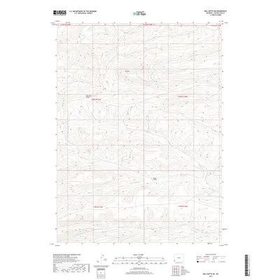 2017 Map of Bell Butte NE, 2017 Print