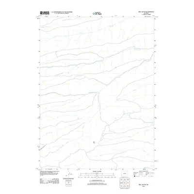 2012 Map of Bell Butte, 2012 Print