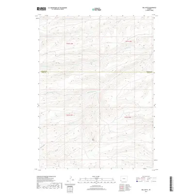 2017 Map of Bell Butte, 2017 Print