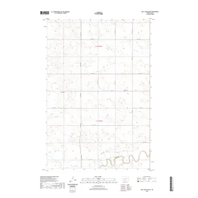 2020 Map of Bell Coulee East, 2020 Print