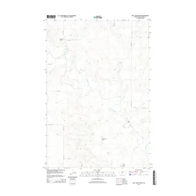2014 Map of Bell Coulee West, 2014 Print