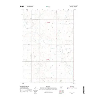 2018 Map of Bell Coulee West, 2018 Print