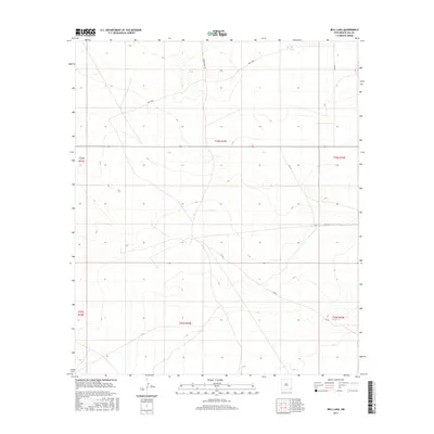 2017 Map of Bell Lake, 2017 Print