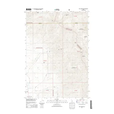 2013 Map of Bell Mountain, 2013 Print